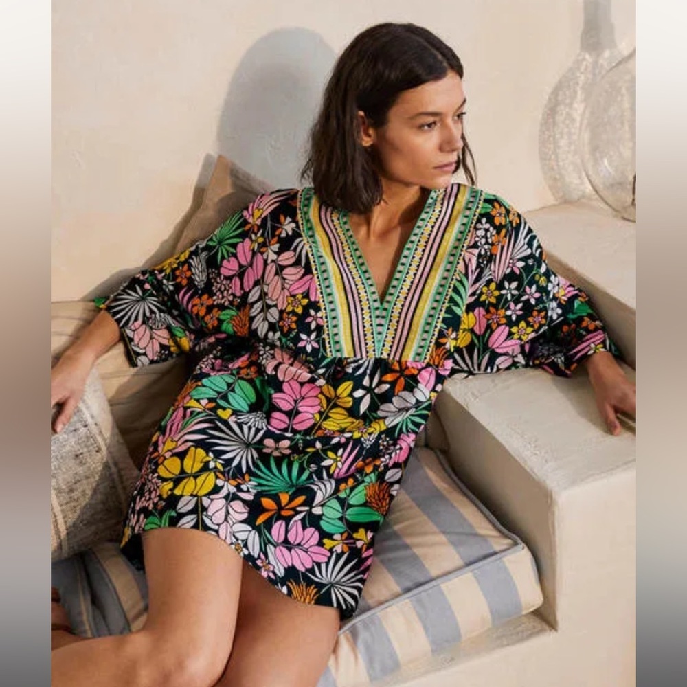 BODEN FLORAL COVERUP 16/18 XL NWT